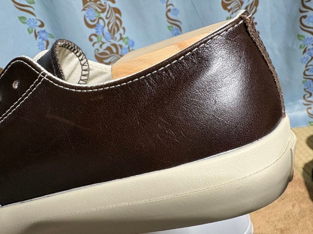 か*ぼ様 コンバース　ジャックパーセル　オリーブグリーンレザー　ダークブラウン