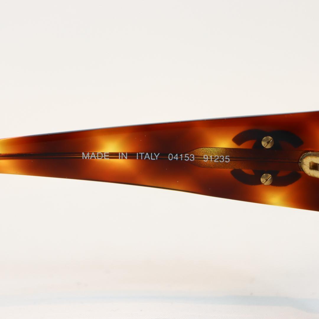 CHANEL シャネル ココマーク サングラス ブラウンべっ甲調 ケース付き