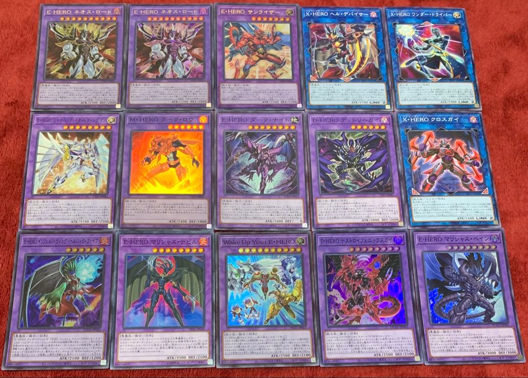 遊戯王　本格構築イービルHEROデッキ40枚＋EX15枚＋α