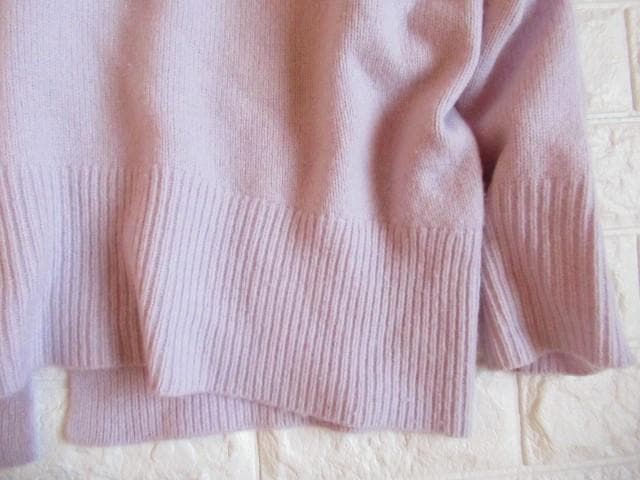 ノーリーズ 上質 ハミルトンウールオーバーサイズハイネック ニット ラベンダー