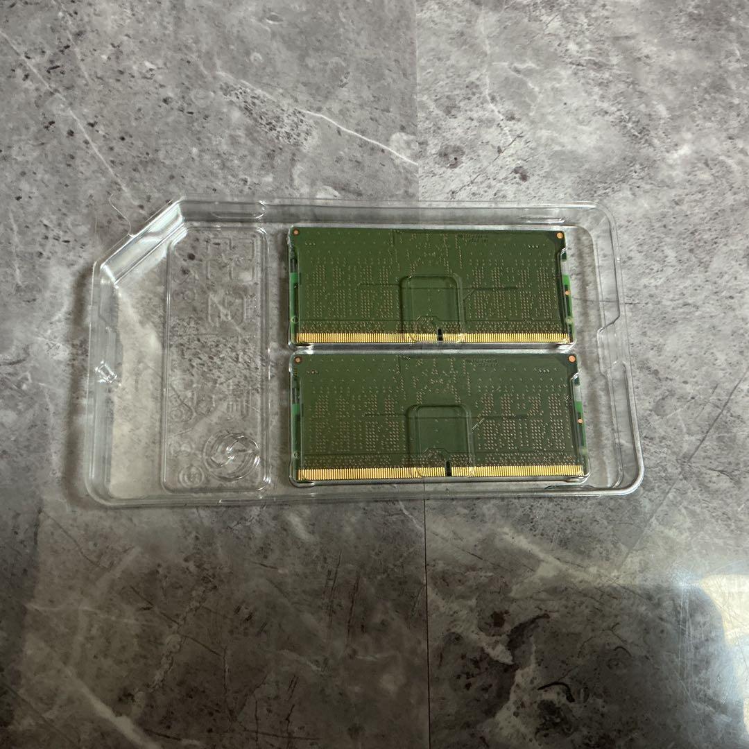 ほぼ未使用 Micron 8GBx2枚 DDR5 SODIMM 16GB