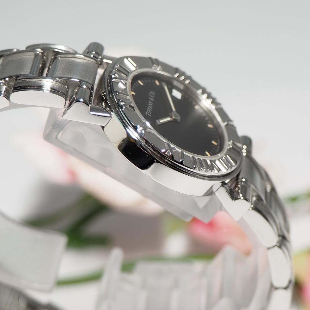 美品 ティファニー TIFFANY&CO アトラス デイト 腕時計 H123