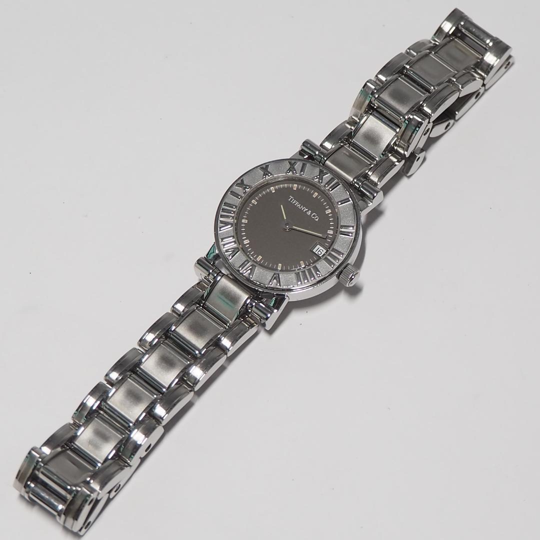 美品 ティファニー TIFFANY&CO アトラス デイト 腕時計 H123
