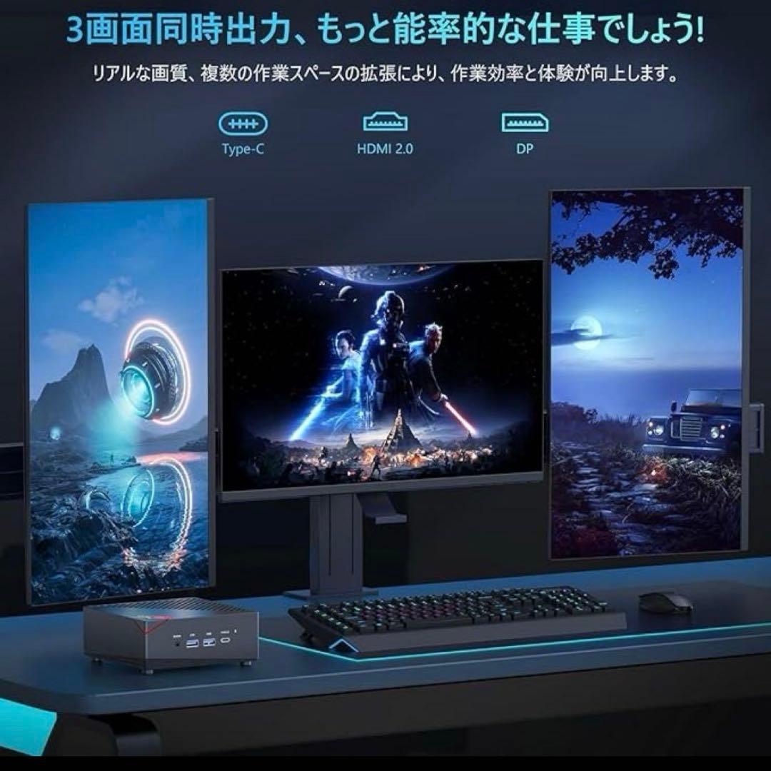 ミニPC Mini PC NIPOGI Ryzen7 5825u