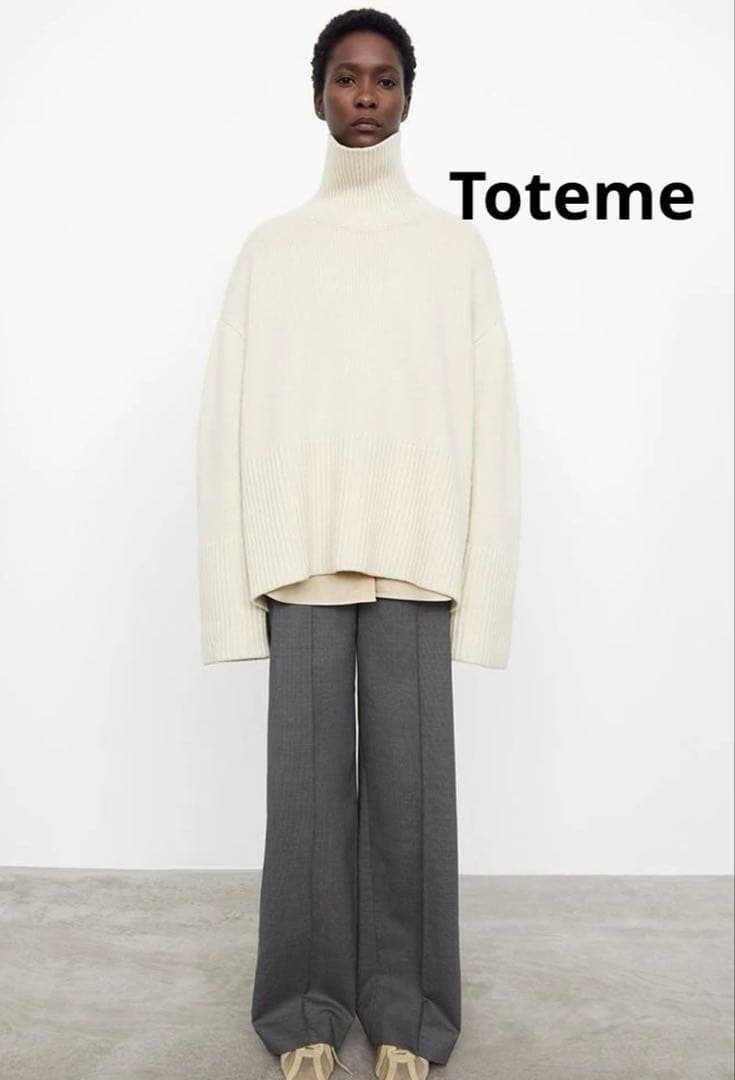TOTEME カシミヤ混　タートルニット　オーバーサイズ　新品　タグ付