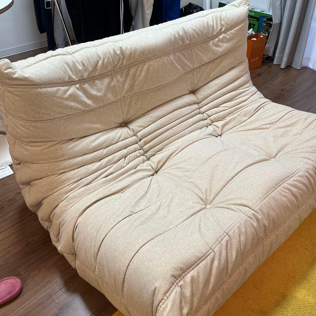 リーンロゼ ロゼトーゴ2人掛け50周年限定生地 DENDENベージュ2年間保証付