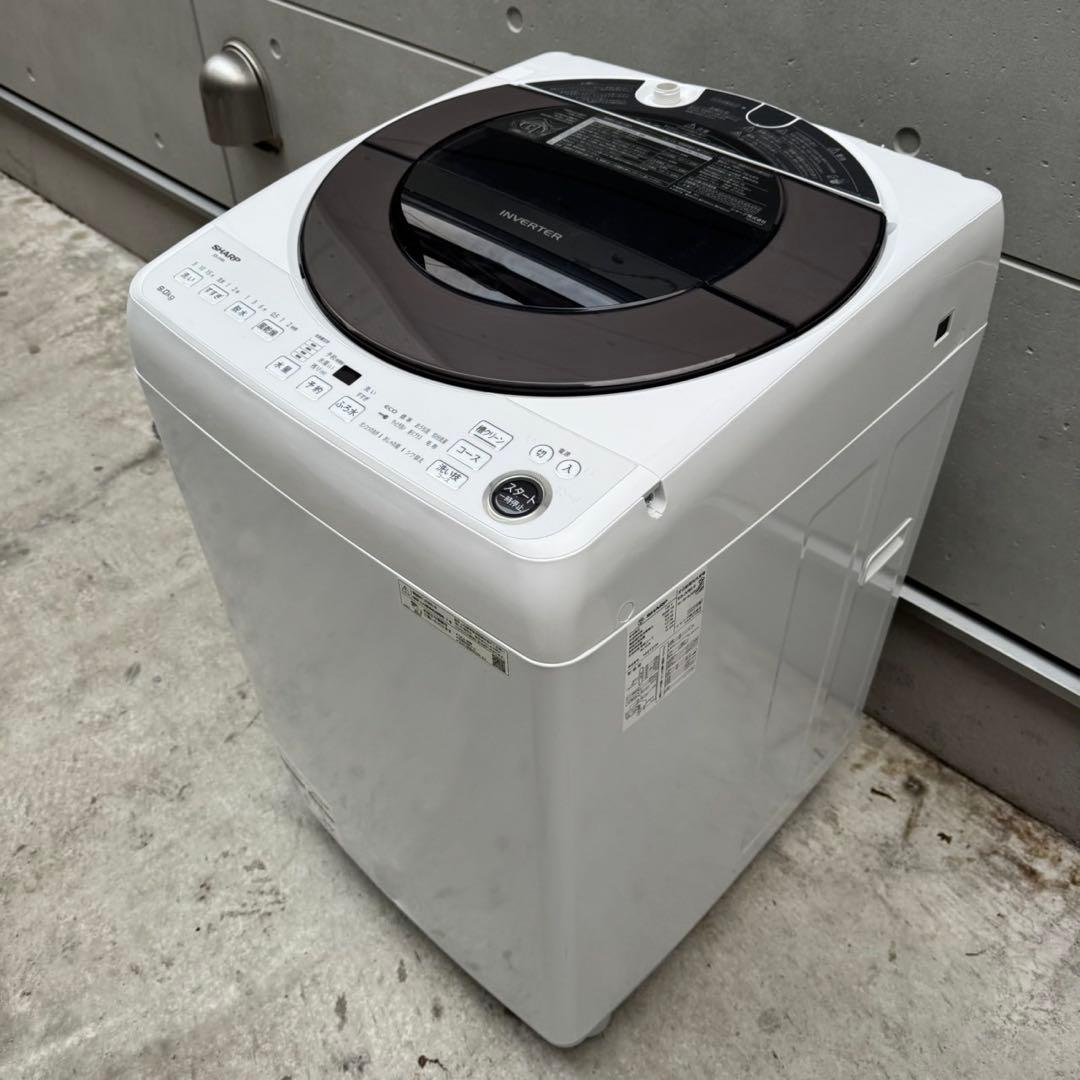 11⭐️2025年製★シャープ　洗濯機　9KG 大型　インバーター　一人暮らし