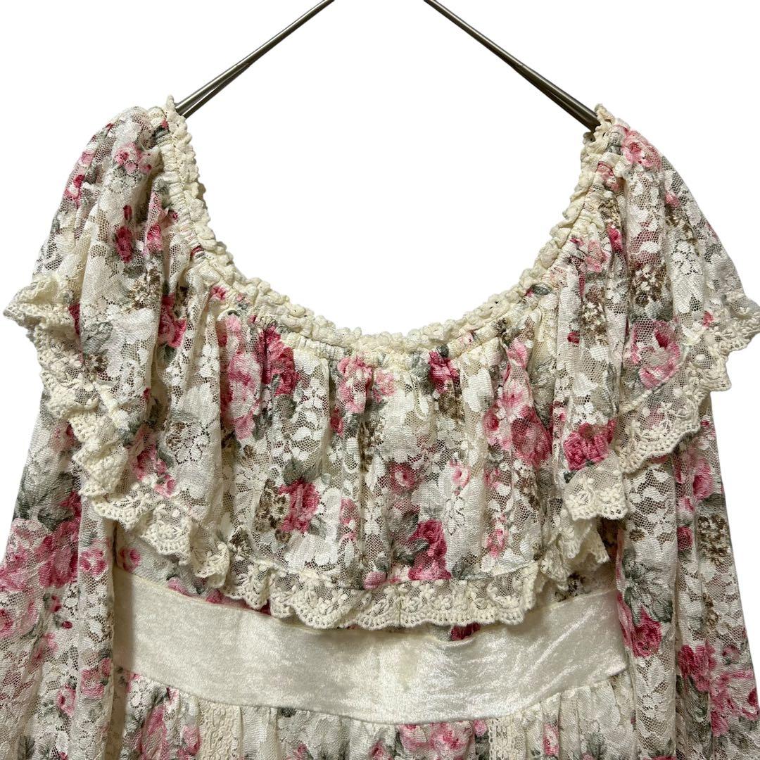 LIZ LISA リズリサ 花柄レースワンピース オフショルダー