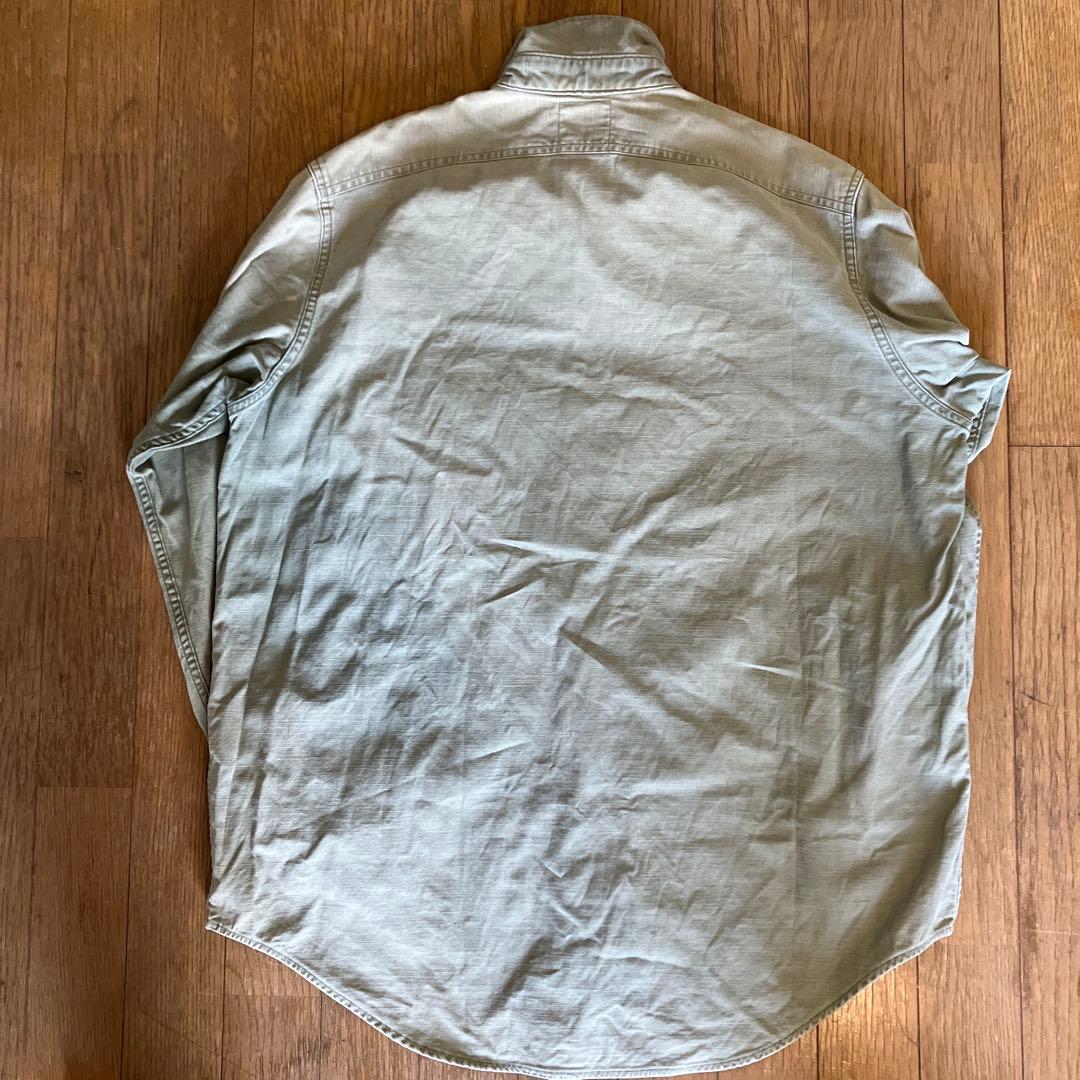 マディソンブルー バックサテンハンプトンシャツ カーキ　02 希少サイズ