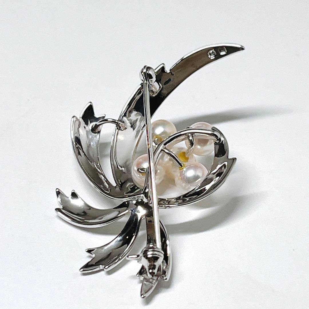 極美品✨MIKIMOTO ミキモト パール　ブローチ　コサージュ　 花