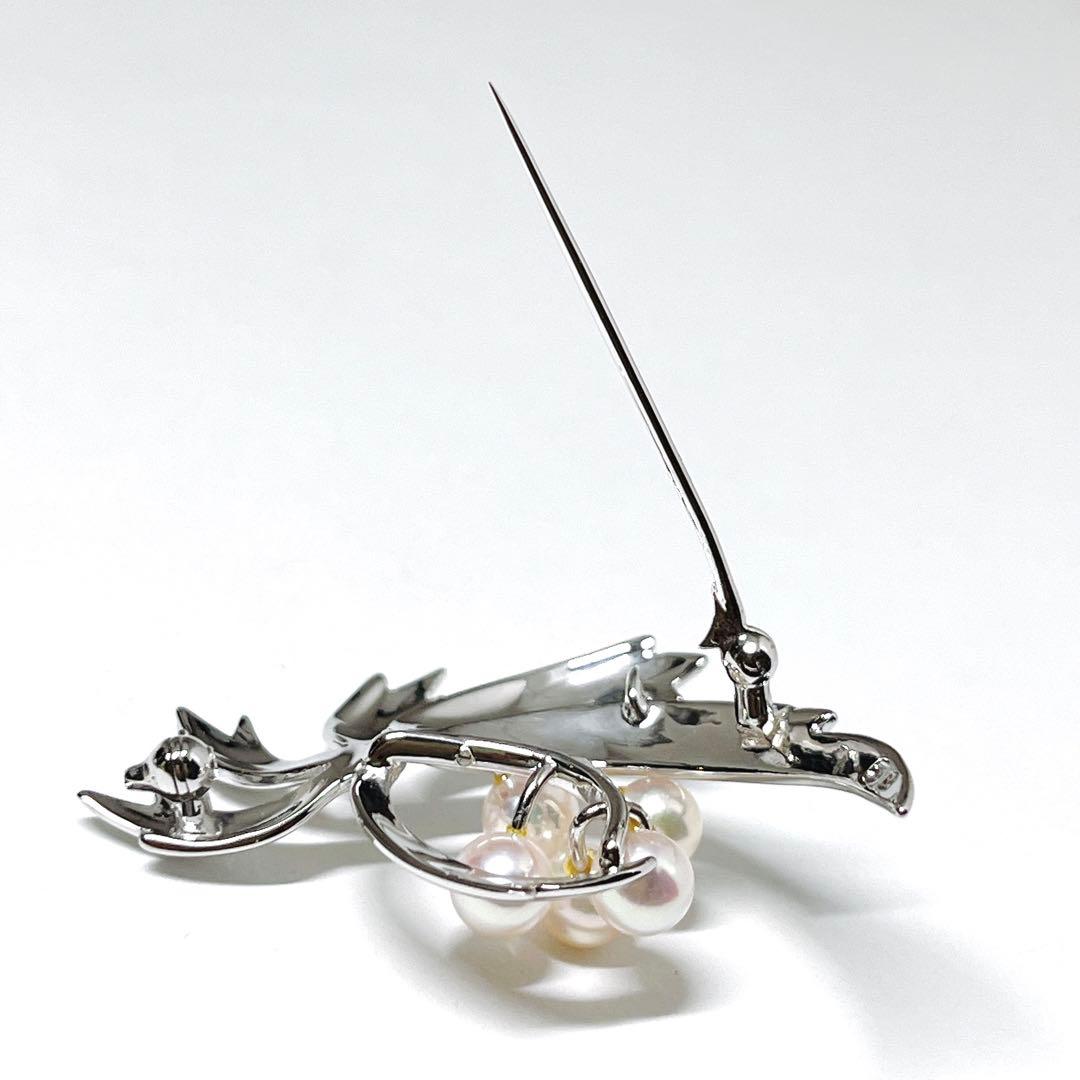 極美品✨MIKIMOTO ミキモト パール　ブローチ　コサージュ　 花