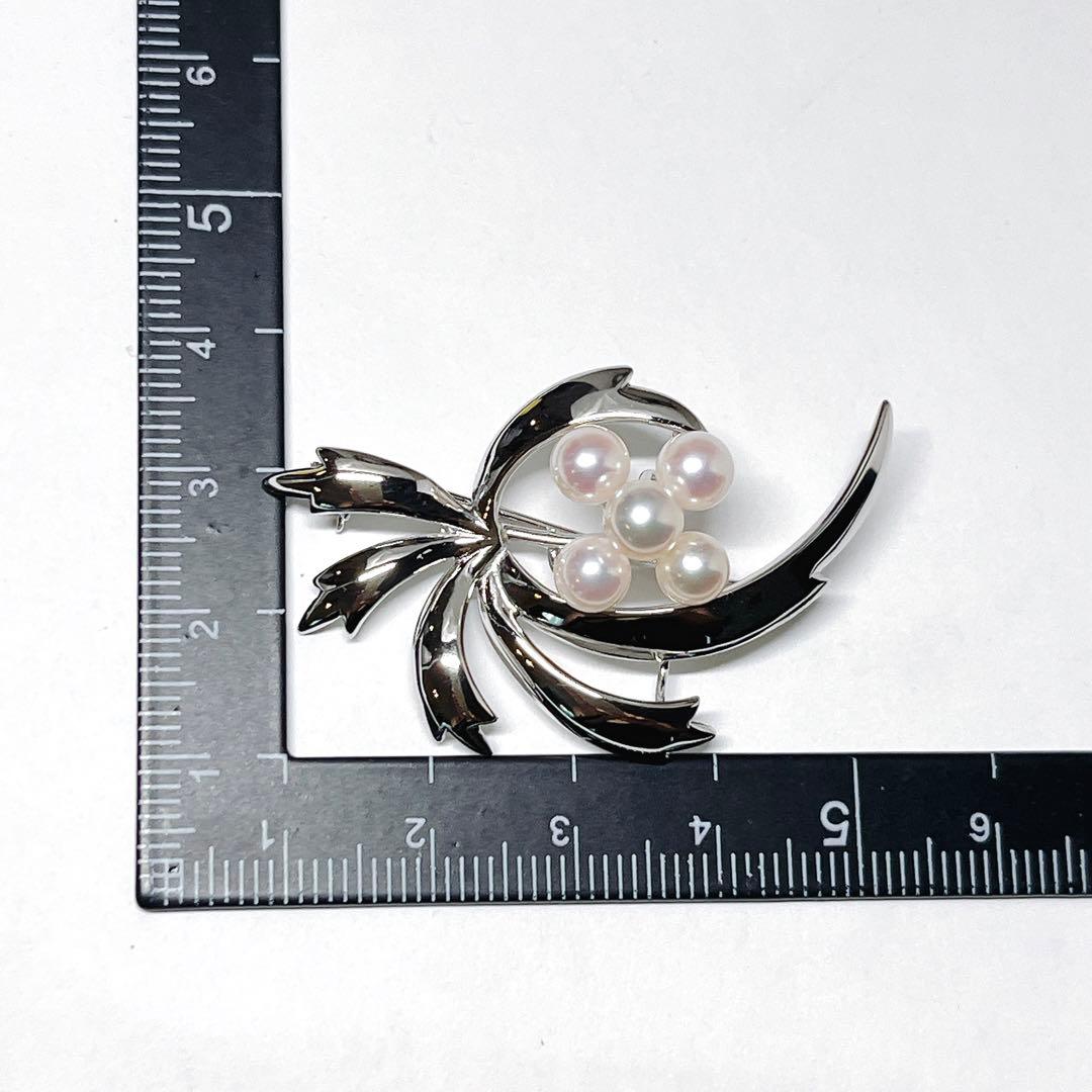 極美品✨MIKIMOTO ミキモト パール　ブローチ　コサージュ　 花