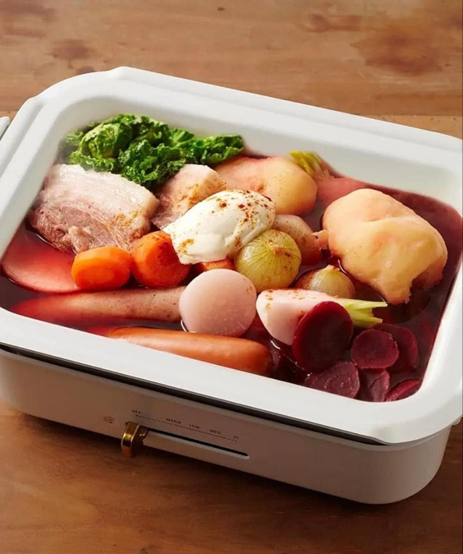 BRUNO　コンパクトホットプレート　BOE021　専用セラミックコート鍋セット