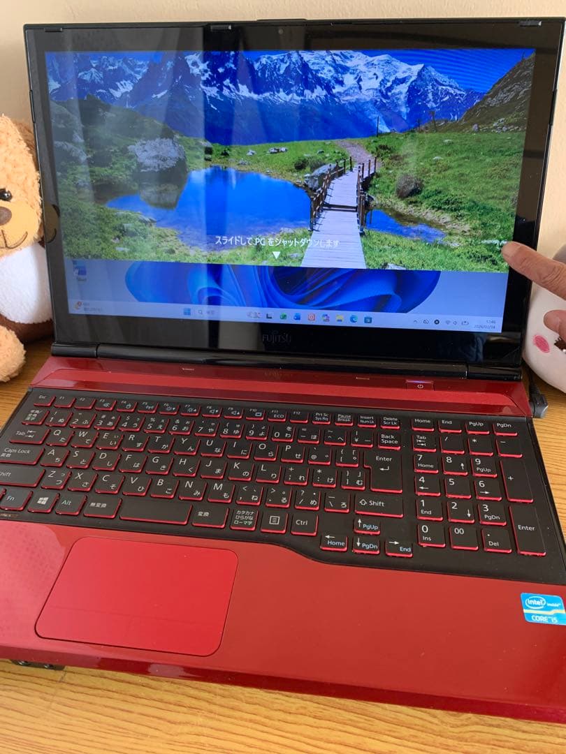 富士通タッチパネルi5/8/8/SSD275GB office2024