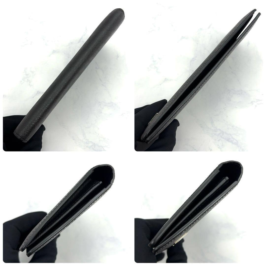 【ほぼ新品】ルイヴィトン タイガ ポルトフォイユ ブラザ 長財布 ノワール 黒