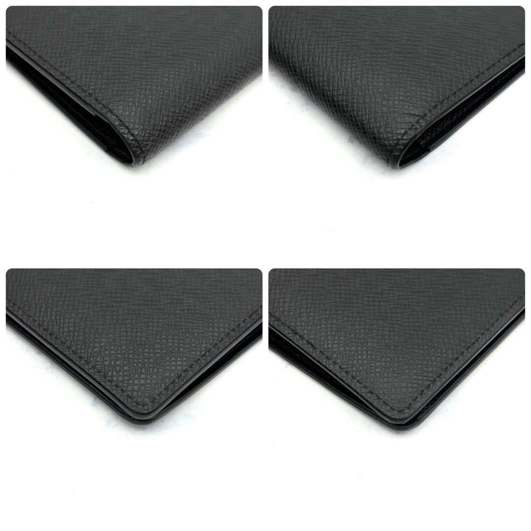 【ほぼ新品】ルイヴィトン タイガ ポルトフォイユ ブラザ 長財布 ノワール 黒