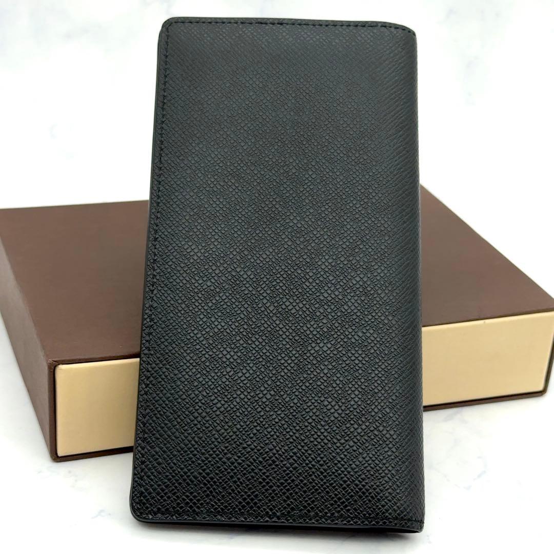 【ほぼ新品】ルイヴィトン タイガ ポルトフォイユ ブラザ 長財布 ノワール 黒