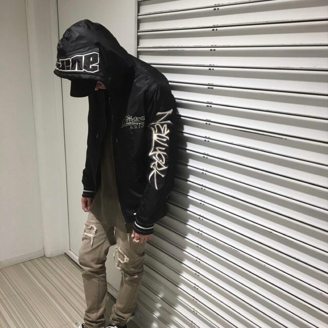 ジャケット・アウター AVIREX NEW YORK HOODED AWARD JACKET