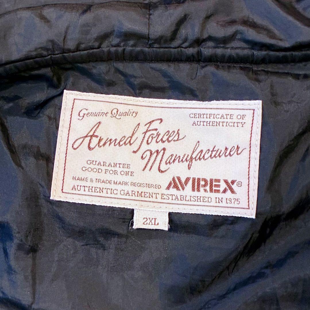 ジャケット・アウター AVIREX NEW YORK HOODED AWARD JACKET