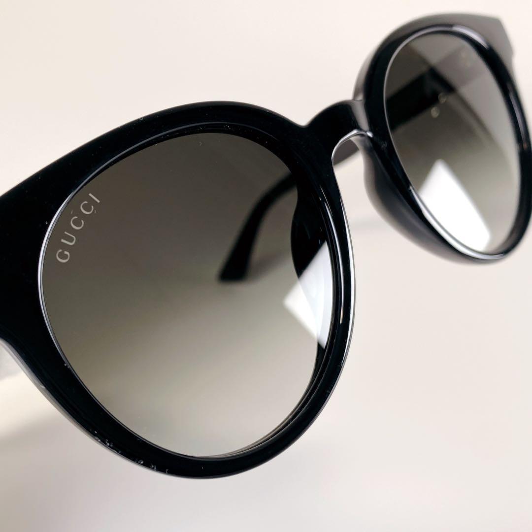 【美品】 GUCCI GG0638SK 001 ブラック×ゴールドサングラス