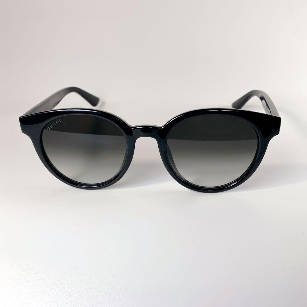 【美品】 GUCCI GG0638SK 001 ブラック×ゴールドサングラス