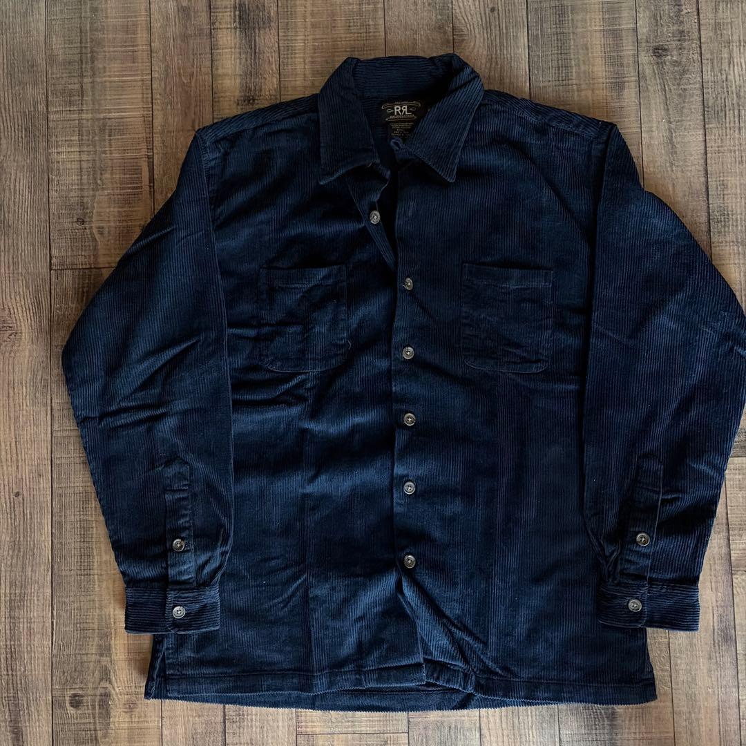 ぱ*ち様 新品未使用RRL ダブルアールエル　 ネイビーコーデュロイシャツ