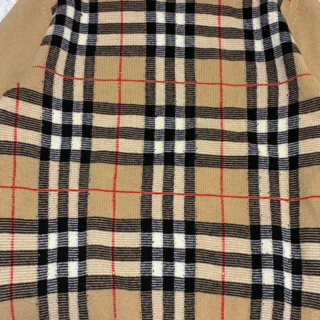 BURBERRY 美品 バーバリーズ ウール ノバチェック ニット セーター