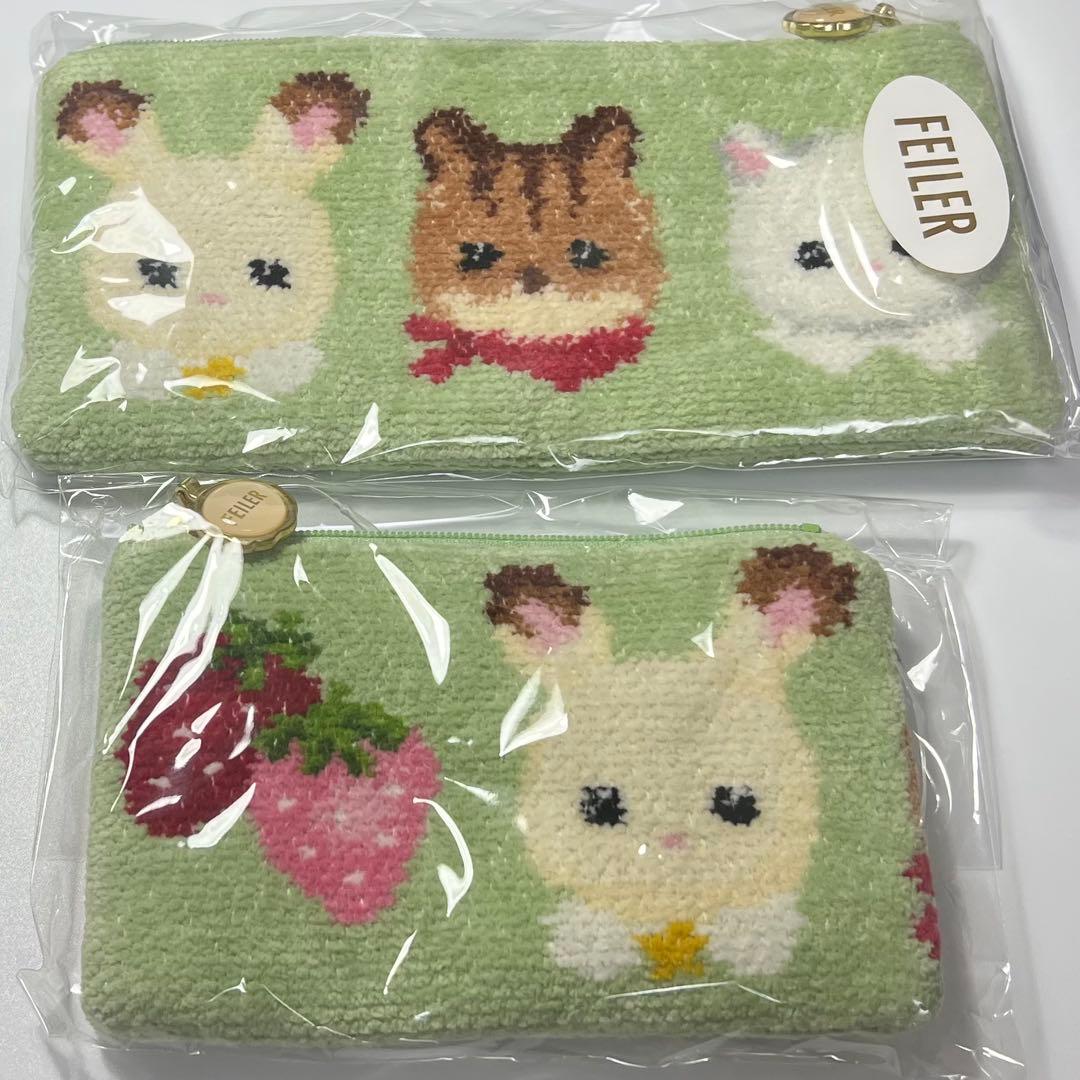【最終値下げ】FEILER フェイラー シルバニア　ハンカチ　ポーチ　ミニポーチ