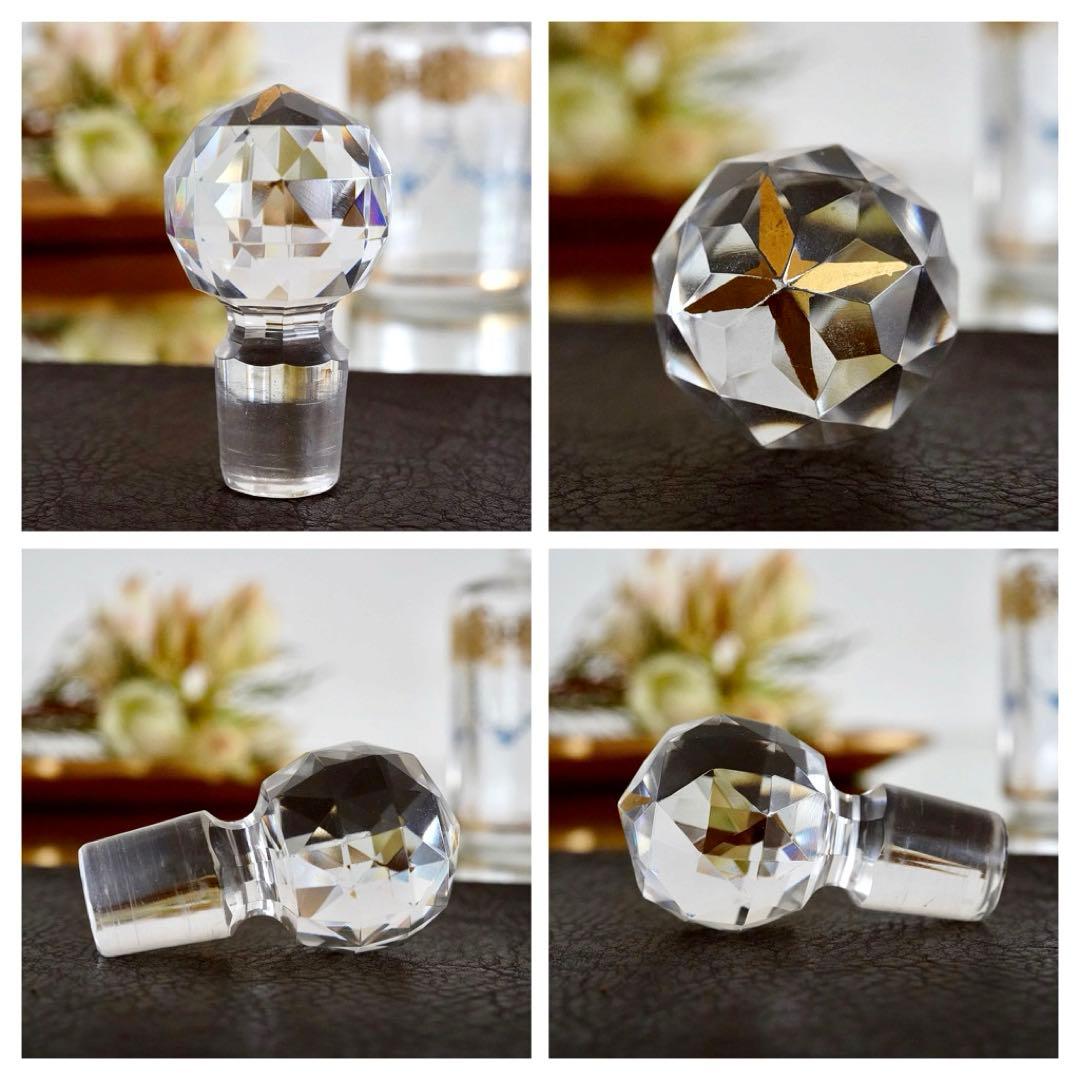 ぷっちまま★オールドバカラ 香水瓶M＆ラスター彩エナメル彩グラス2客