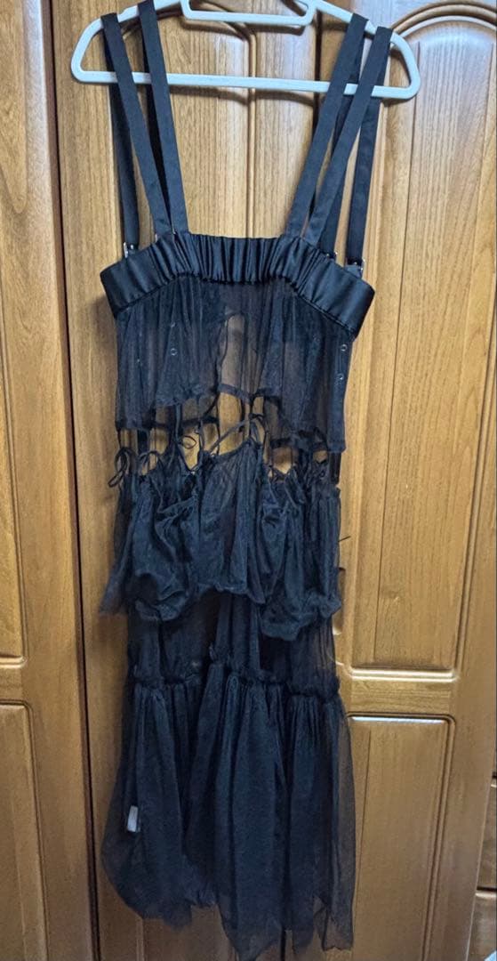 HARE ロングスカート ワンピース シアー ブラック