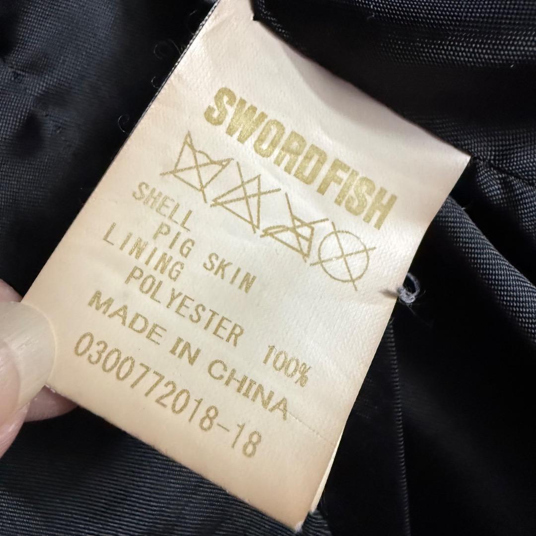 SWORDFISH シングルレザージャケット ギミック y2kグランジ 平成