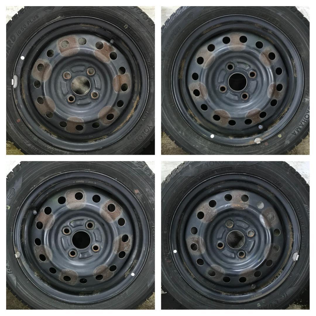 257 YOKOHAMA 155/65R14 7分目 スタッドレス