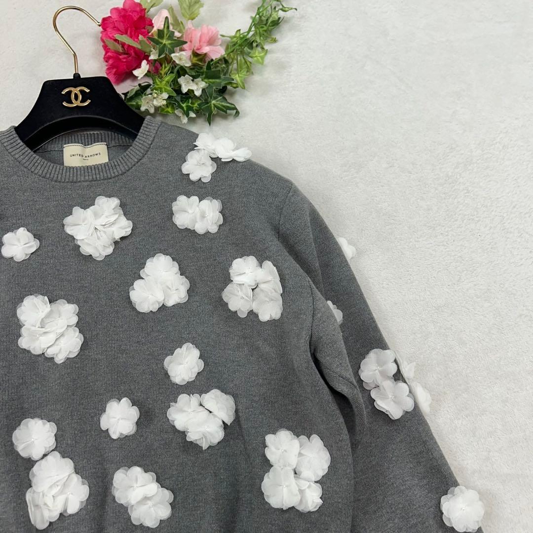 K125 新品未使用 F ユナイテッドアローズ ニット グレー レディース