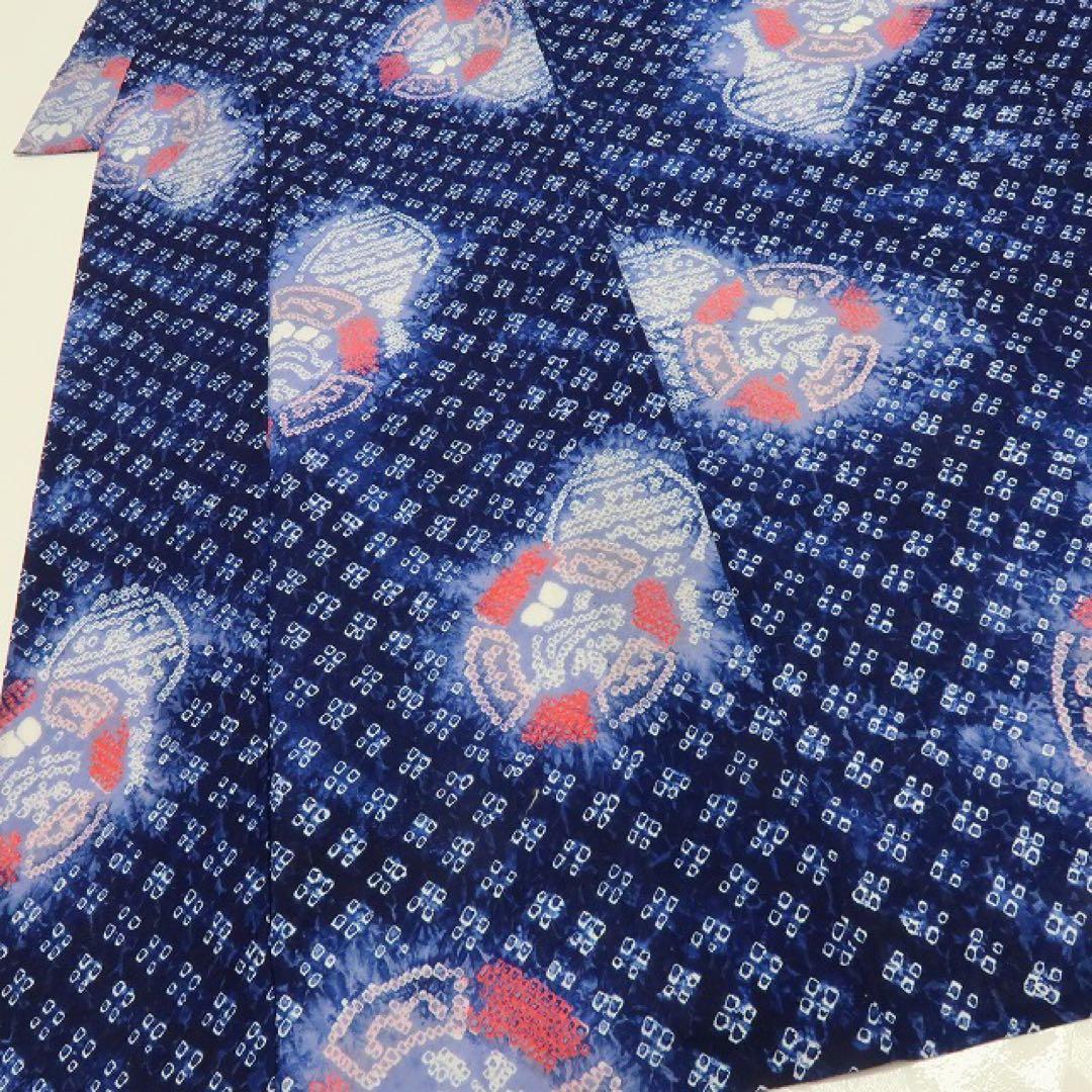 新品 有松鳴海絞り 洗える夏着物 高級浴衣 着物 A3353