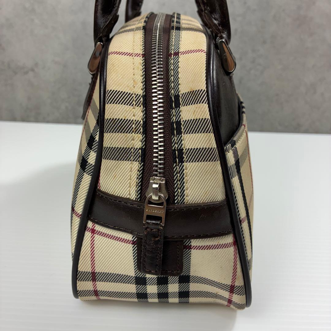 公*o様 美品✨BURBERRY ノバチェック ロゴプレート ハンドバッグ 自立