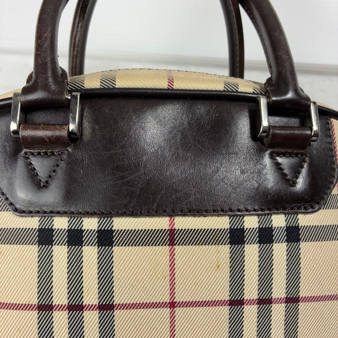 公*o様 美品✨BURBERRY ノバチェック ロゴプレート ハンドバッグ 自立