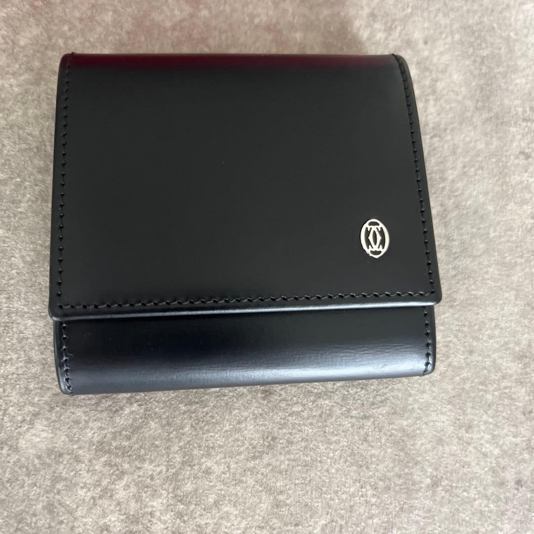 新品未使用 Cartier パシャ ケース パース カーフレザー 黒
