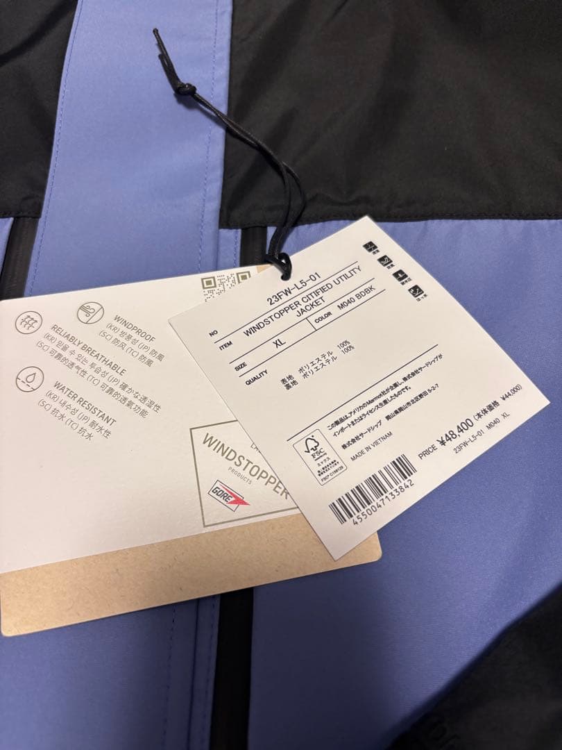 新品★marmot capital WINDSTOPPER JACKET XL