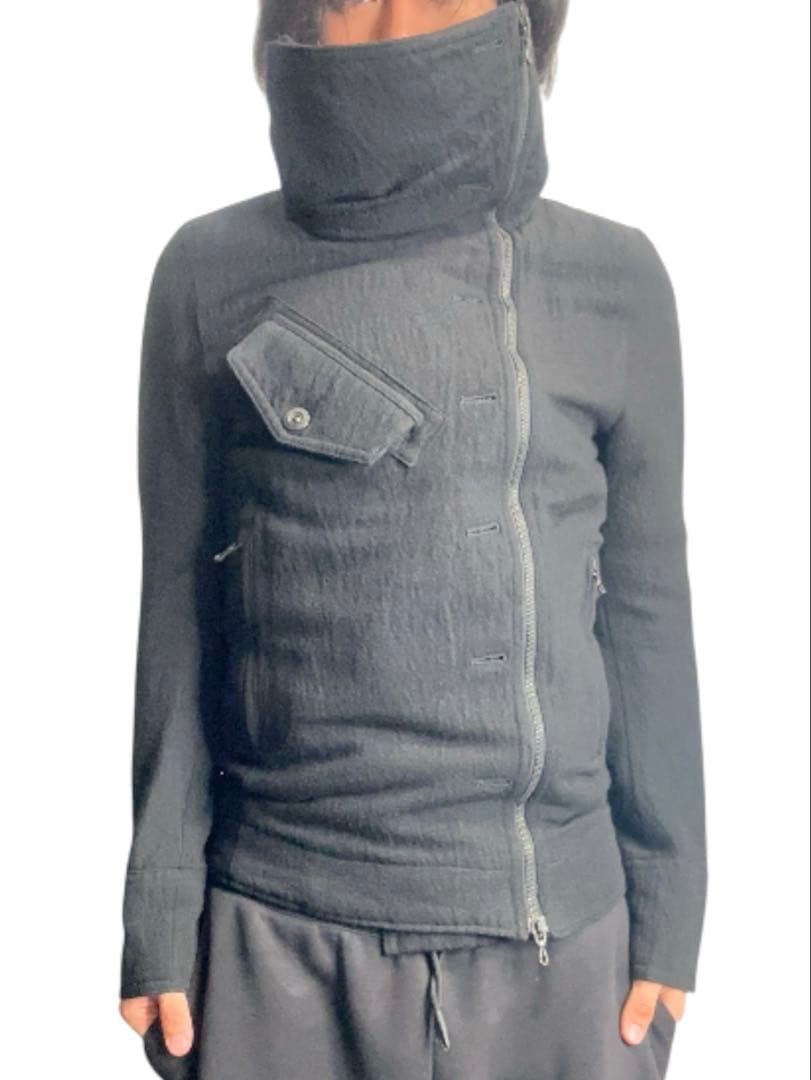 ジャケット・アウター 2way high neck button jacket