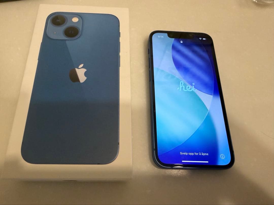 Apple 512GB iPhone13mini青色 本体 箱付き　美品