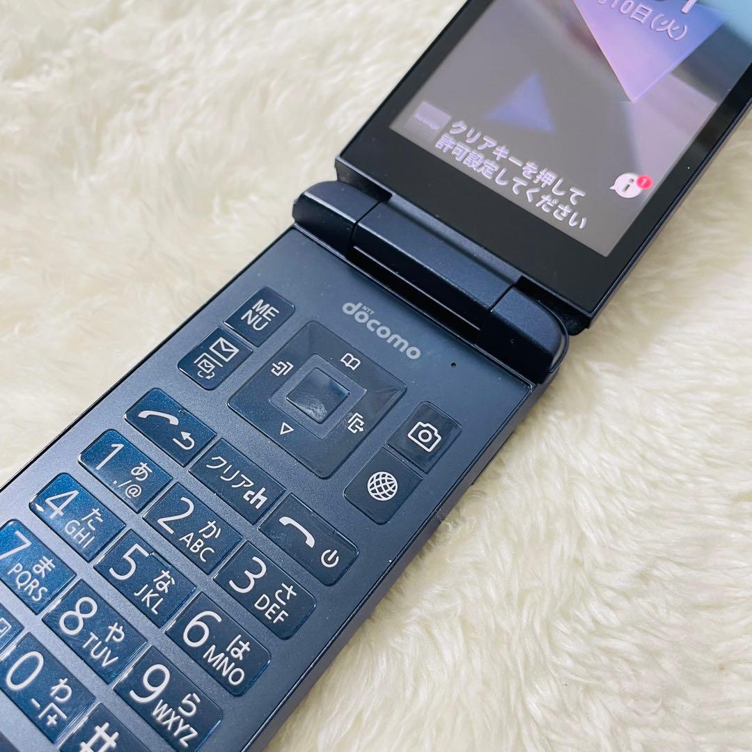 【新品同様品】京セラDIGNO KY-42C ネイビー 携帯電話 ガラホ