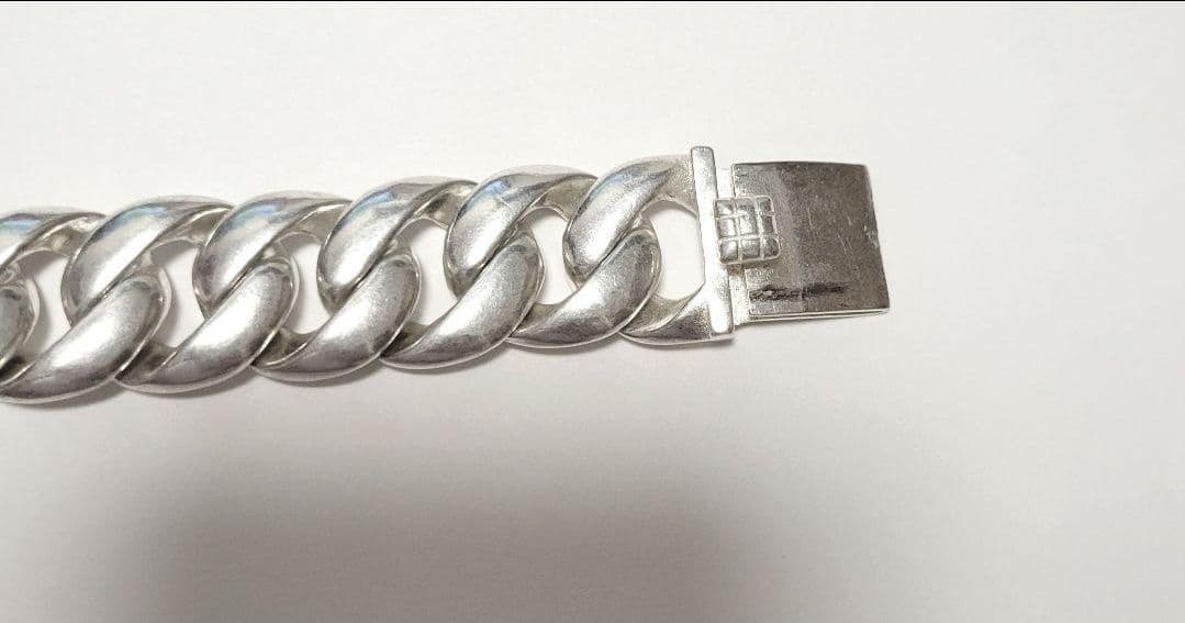 ブレスレット　Silver925　シルバー925　太め　メンズ