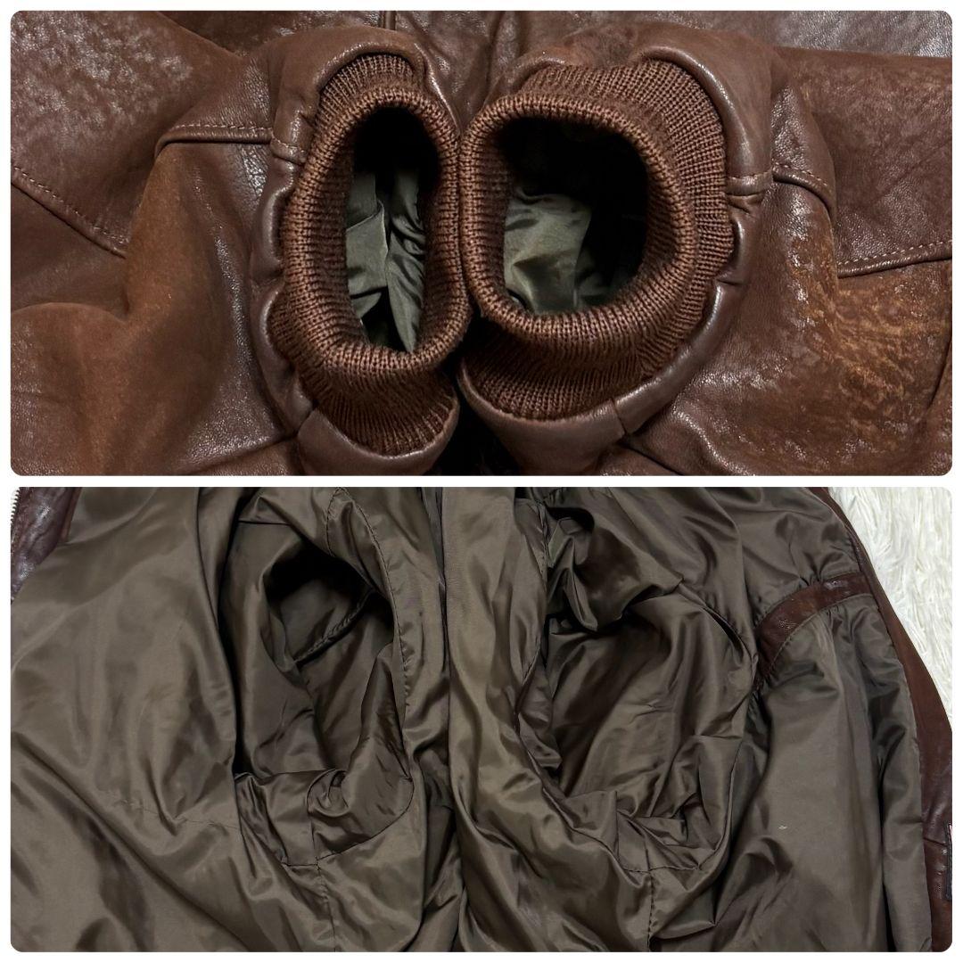 美品✨️Lサイズ ゴールデンベア A2 レザージャケット フライトジャケット