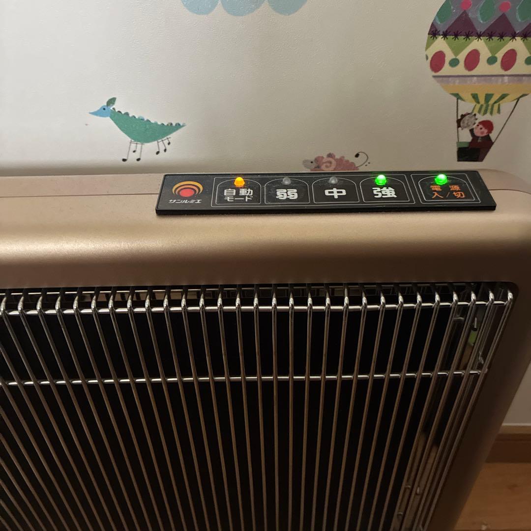 【動作品】サンルミエ　800SD　遠赤外線パネルヒーター　ブラックパネル