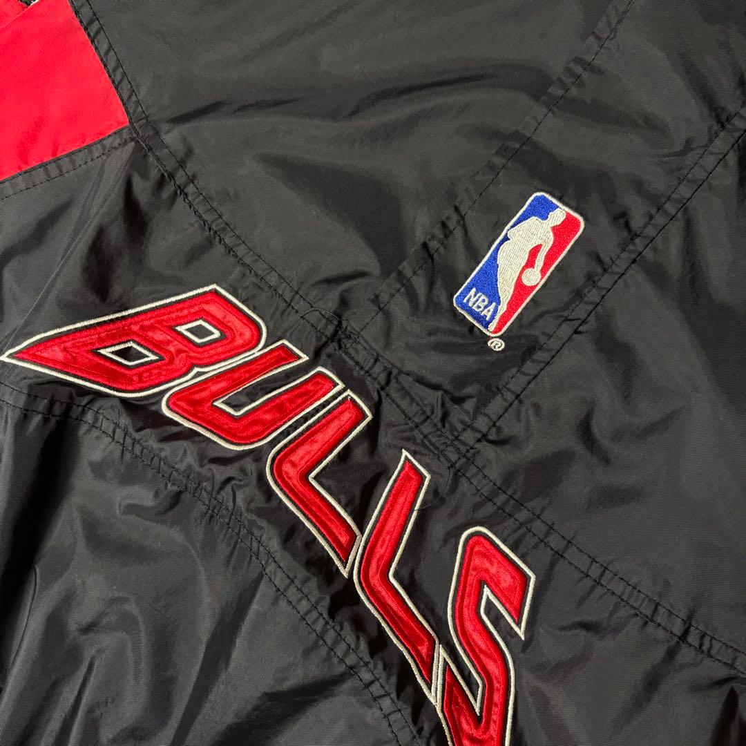 STARTER　ナイロンジャケット　90s　NBA　シカゴ・ブルズ　ハーフジップ