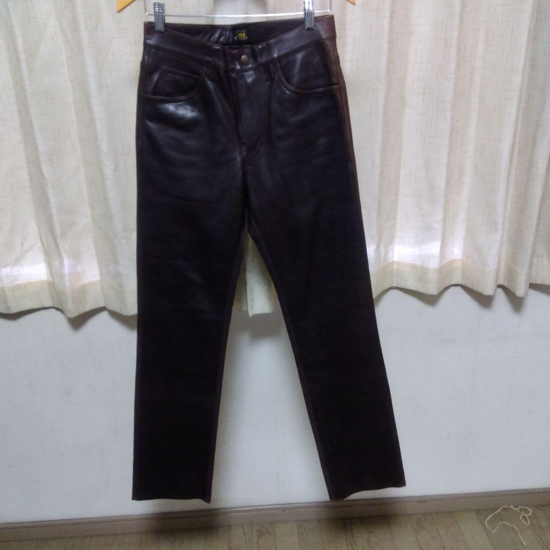 Lee こげ茶　レザー　ライダース　パンツ　新品　未使用