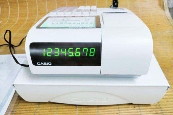 カシオレジスター　TE-400　フル設定無料　美品PC連携売上管理　107777