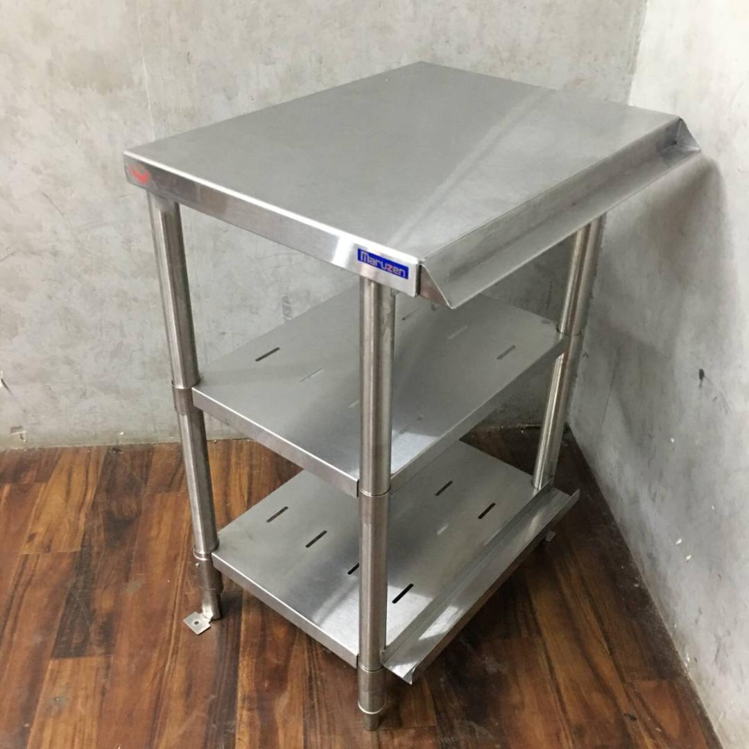 マルゼン ステンレス作業台 W60×D50×H82cm 高さ調節可能 業務用