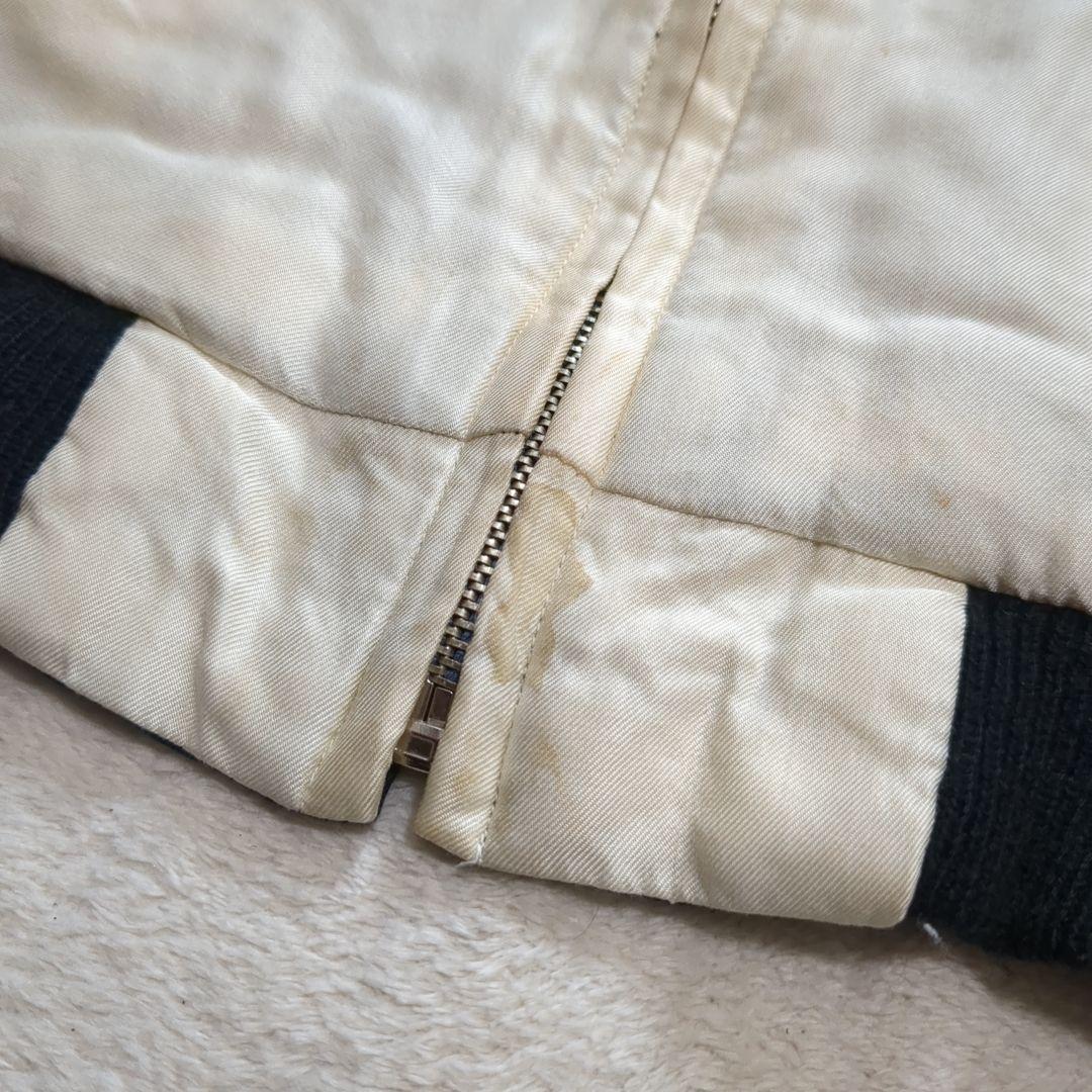 テーラー東洋 スカジャン リバーシブル 希少 ブラックタイガー ドラゴン M