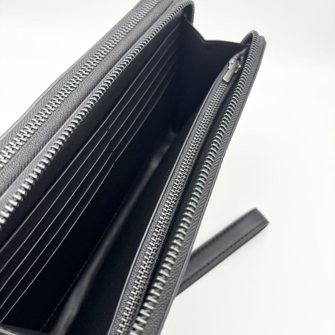 【COACH☆新品】大人気！ダブルジップ！トラベル！シグネチャー！チャコール！